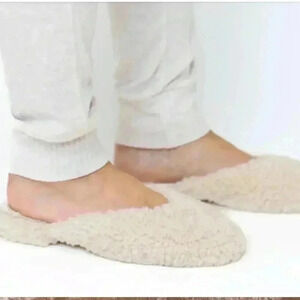 Yosi YS Samra flats Jessy Shearling Mule in Ivory size 8